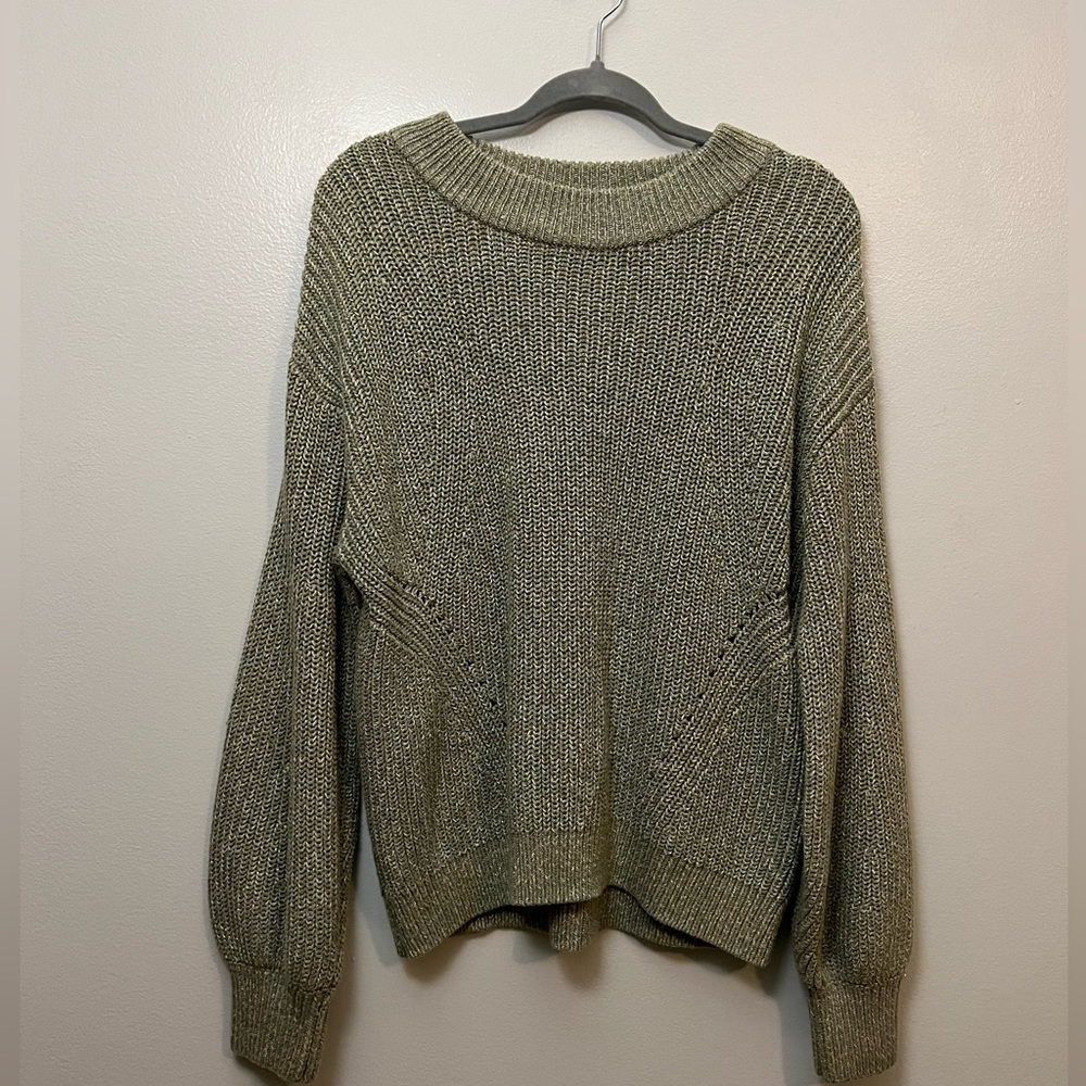 H&M Green knit sweater